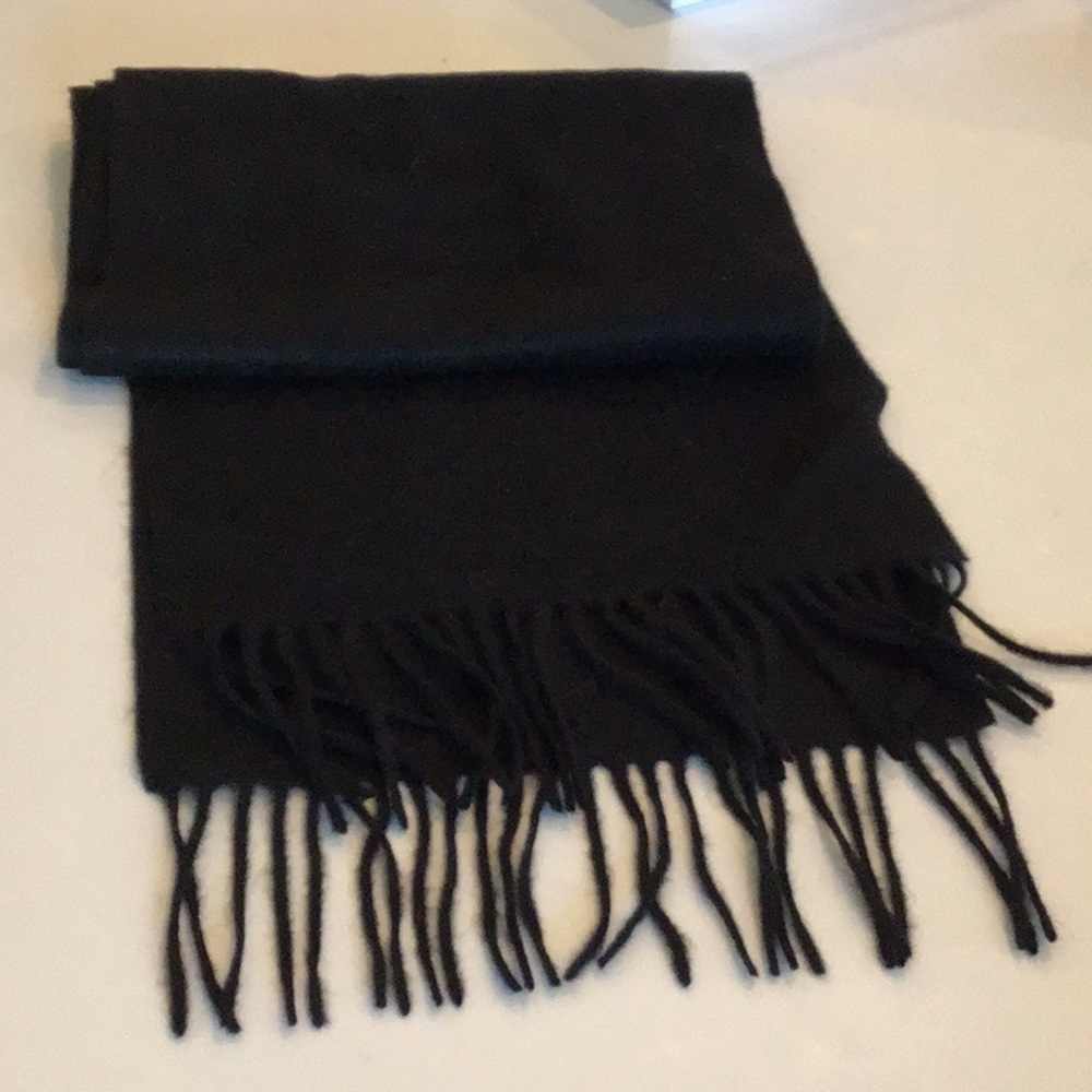 Brand new gorgeous cashmere Portolano scarf.  Black, super soft!